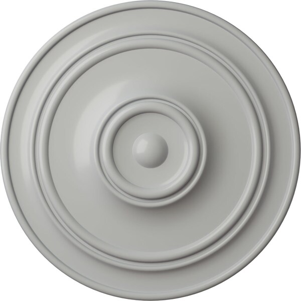 Ekena Millwork Small Classic Ceiling Medallion (Fits Canopies up to 10"), Hand-Painted Frost, 40 1/4"OD x 3 1/8"P CM40CLFRF - main